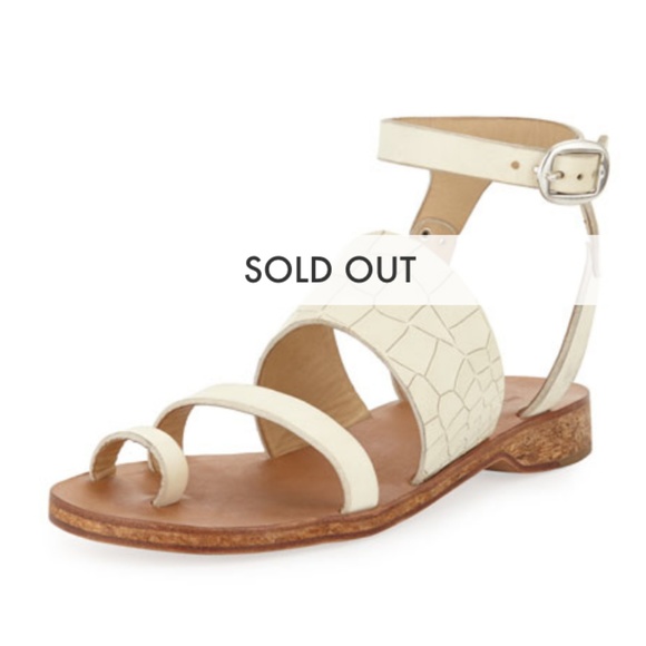 Rag & Bone Sandals Chatan Toe Ring Leather - Picture 2 of 8